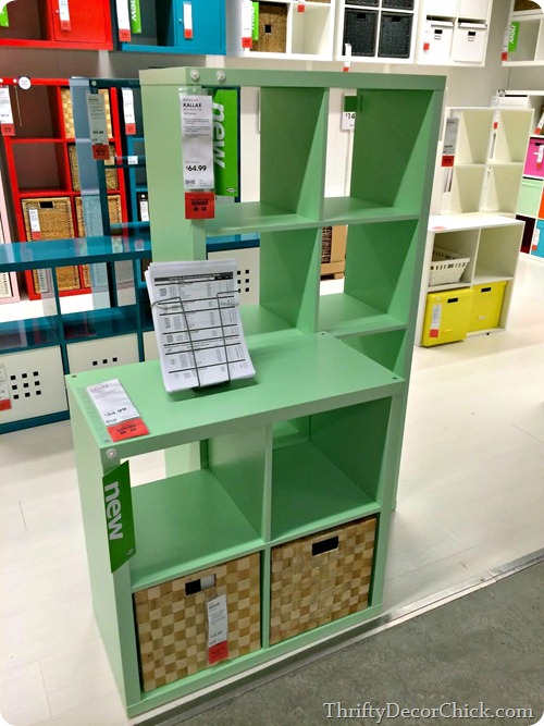 kallax ikea mint green