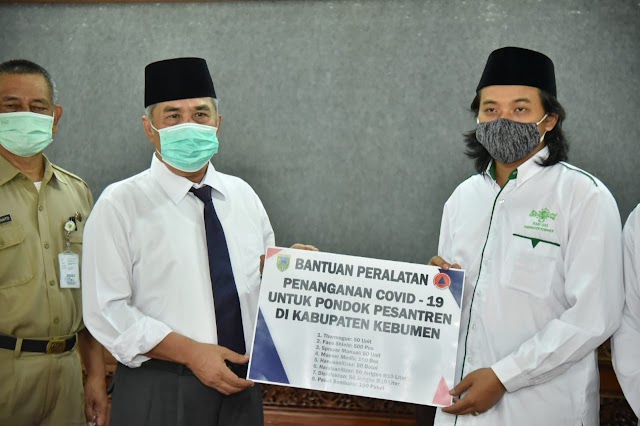 Jadi Lokasi Isolasi Pasien Covid-19, Empat Pondok Pesantren di Kebumen Digelontor Bantuan APD