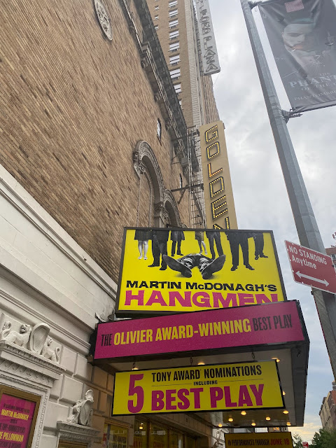 Hangmen Broadway Marquee 2022 at the Golden Theatre