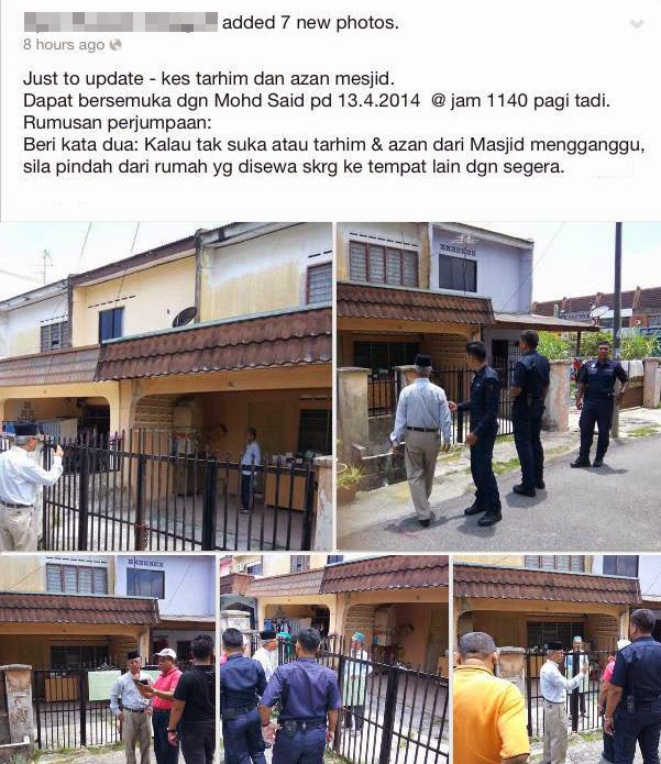 8 GAMBAR Rumah Pakcik Buat Laporan Polis Isu Azan 