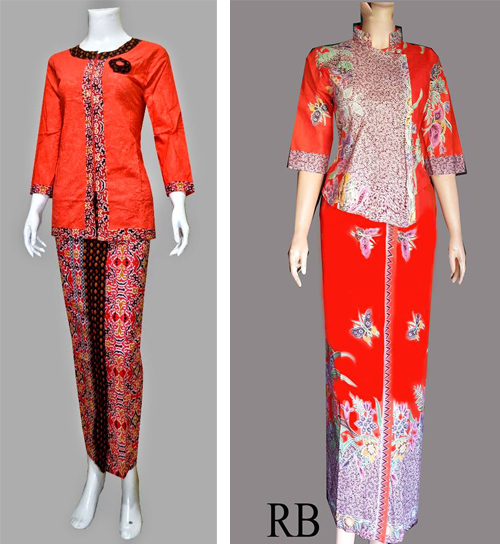 baju batik model pramugari