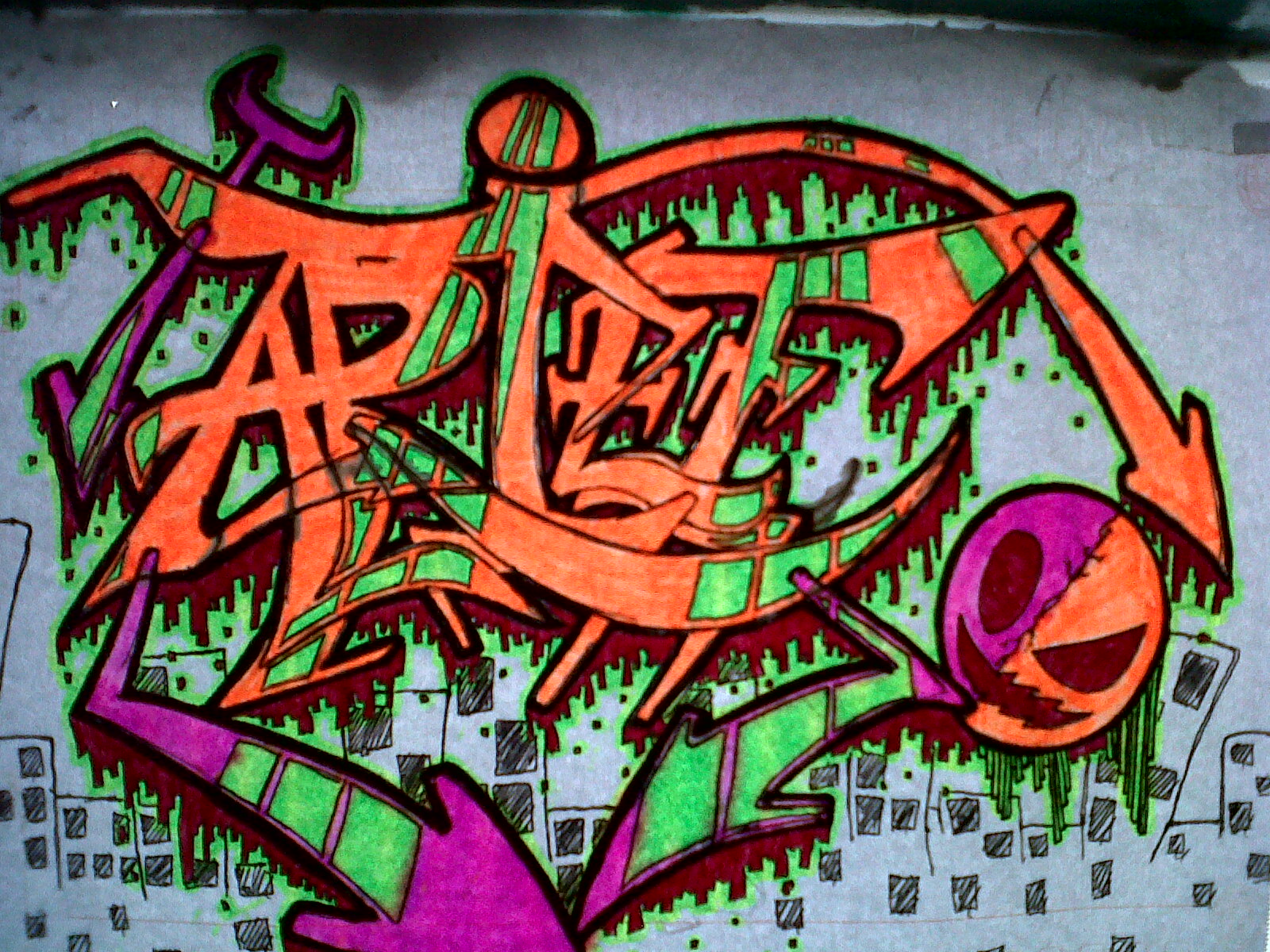 4RI3F BL0G graffiti name