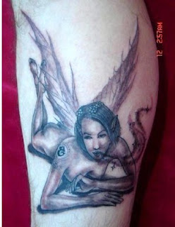 Calf Tattoo Ideas With Fairy Tattoo Designs Especially Picture Calf Fairy Tattoos Gallery 5