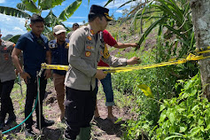 Kapolres Enrekang Mendatangi TKP Ditemukannya Tanaman Ganja