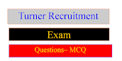 Turner Recruitment Exam Multiple Choice questions