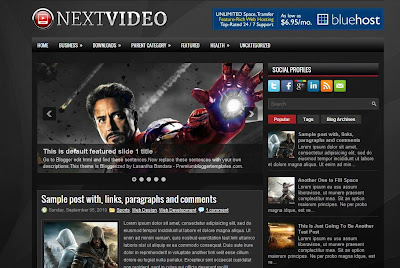 Next Video Blogger Template