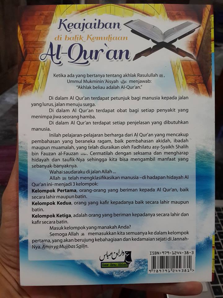 Buku Keajaiban di Balik Kemuliaan Al Quran Daar Ibnu Abbas