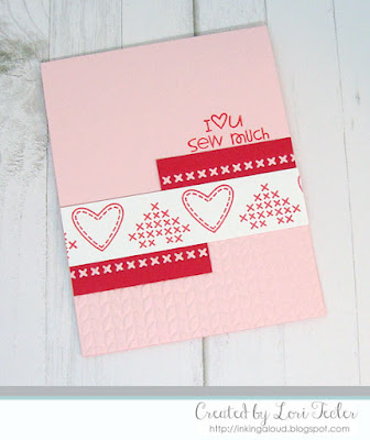 Sew Much card-designed by Lori Tecler/Inking Aloud-stamps and dies from Paper Smooches