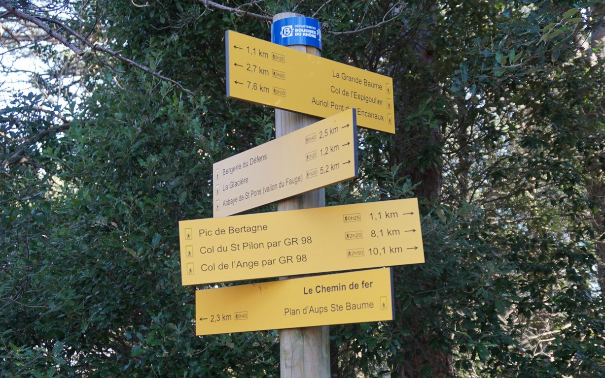 Signpost at Col de Bertagne