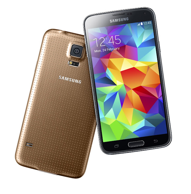 Golden Samsung Galaxy S5