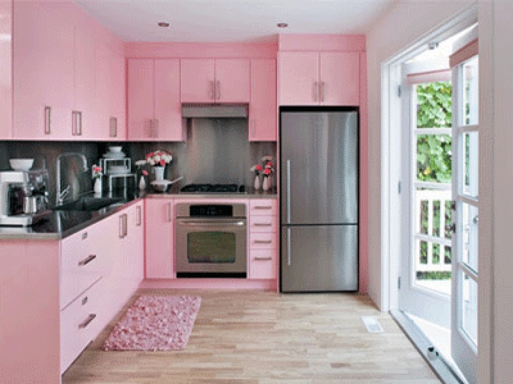 15 Contoh Desain  Dapur Warna  Pink  Yang Cantik dan Bergaya 
