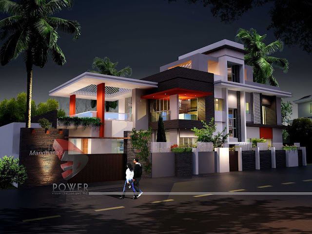 3d architecture rendering,Ultra Modern Home Design,