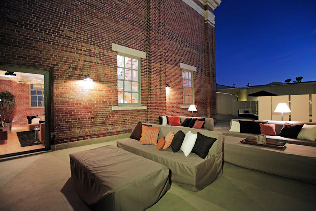 Photo of garden furniture on the penthouse terrace