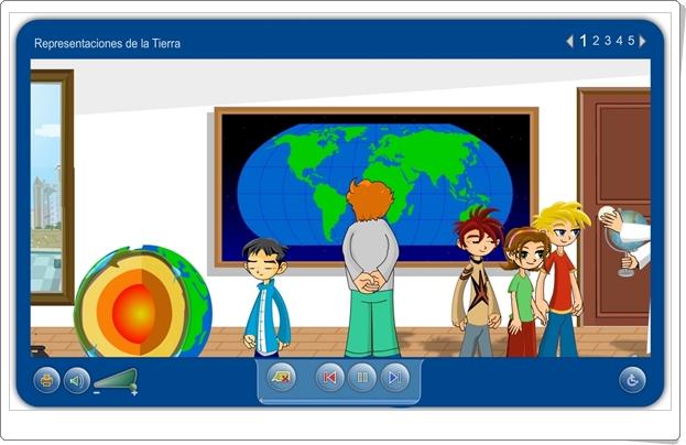 "Representaciones de la Tierra" (Aplicación interactiva de Ciencias Sociales de Primaria)