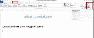 Cara Membuat Garis Pinggir di Word