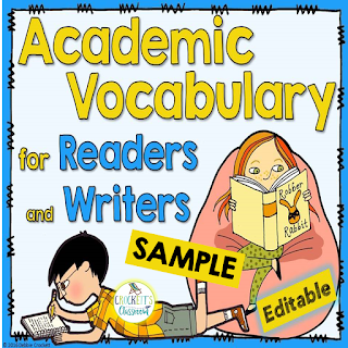 Check out this free sample to see how you can help your students master the academic vocabulary they need to be successful on academic tasks and tests.