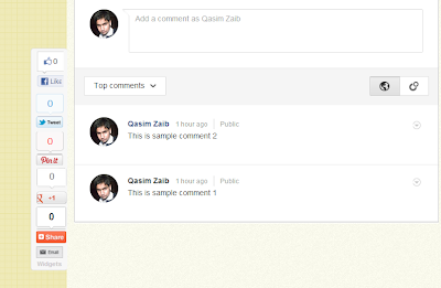 Google Plus comments
