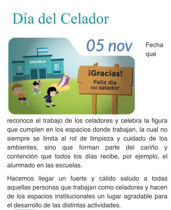 DÍA DEL CELADOR