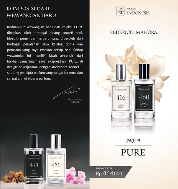 pure collection, parfum murni, pure perfumes, federico mahora, parfum original, new collection