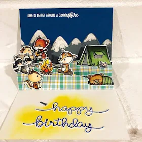 Sunny Studio Stamps: Critter Campout Customer Card by Lori