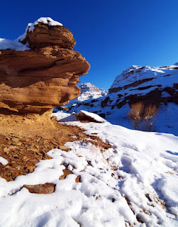 nieve en el desierto