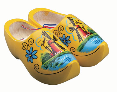 Yellow Boat Shoes on Seasonal Hearth  Friesland  Of Windmills And Wooden Shoes