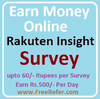 rakuten insight survey earn money online