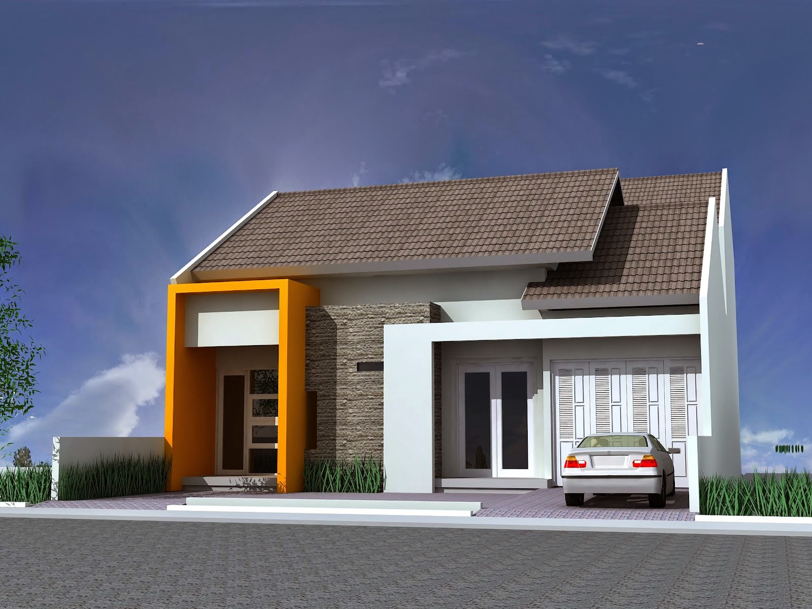 Desain Rumah Minimalis 1 Lantai Terbaru Gambar Foto Desain Rumah