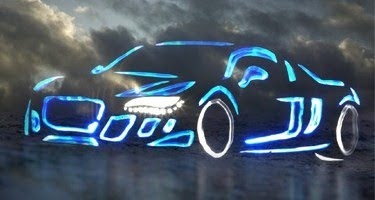 audi r 8 light graffiti