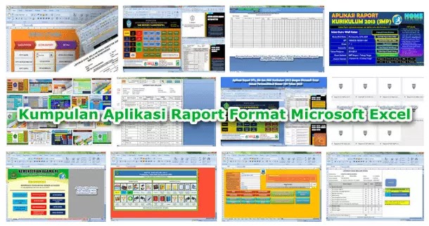Kumpulan Aplikasi Raport Format Microsoft Excel Berkas Edukasi