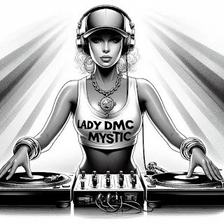 Logo theme - djette dj Lady woman girl Fille femme dmc mystic princess princesse féminise