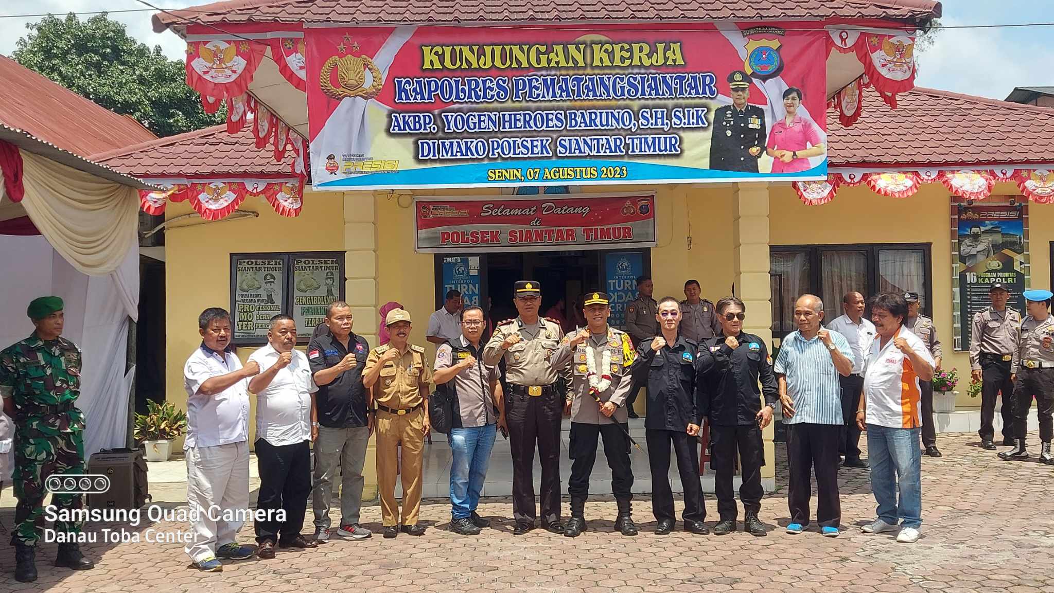 Bankom Garuda Hadir Kunjungan Kerja Kapolres Pamatang Siantar AKBP Yogen Heroes Baruno