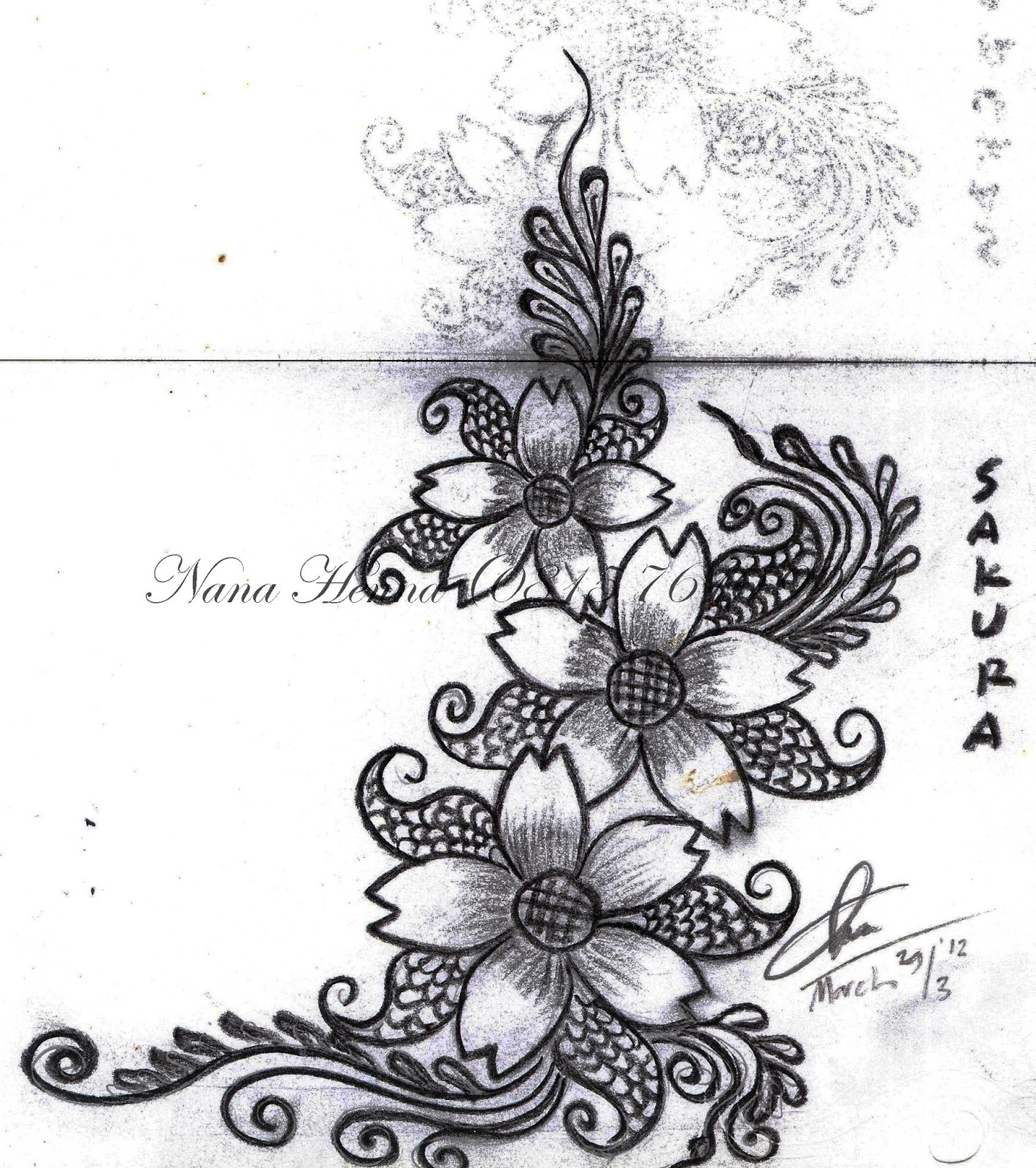 NANA HENNA ( UNGARAN-SEMARANG ): HENNA DESIGN ON PAPER by 