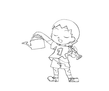 #4 Villager Coloring Page