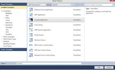 Membuat Aplikasi Console Pada VB.Net 2010