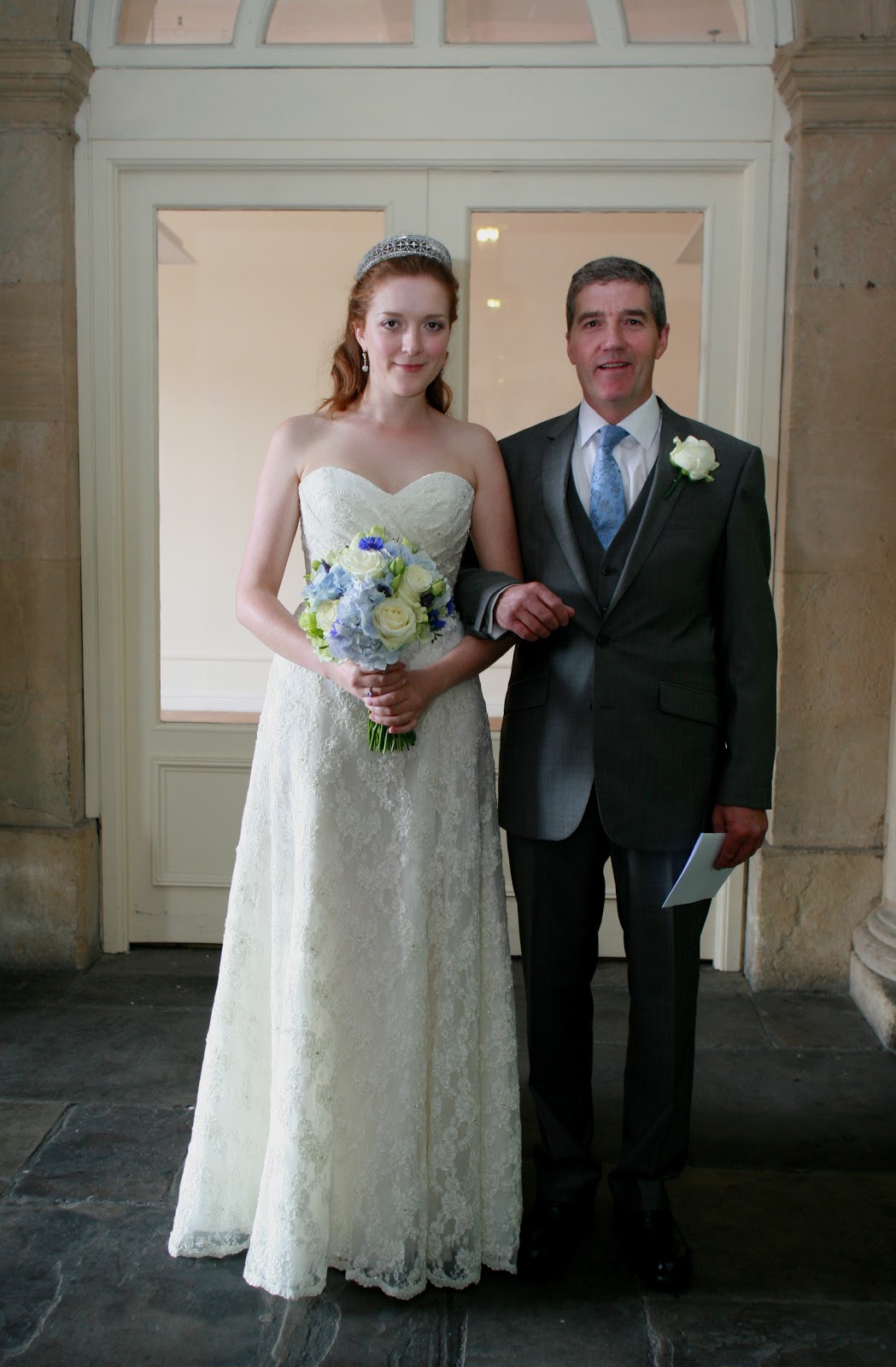 blue wedding bouquets