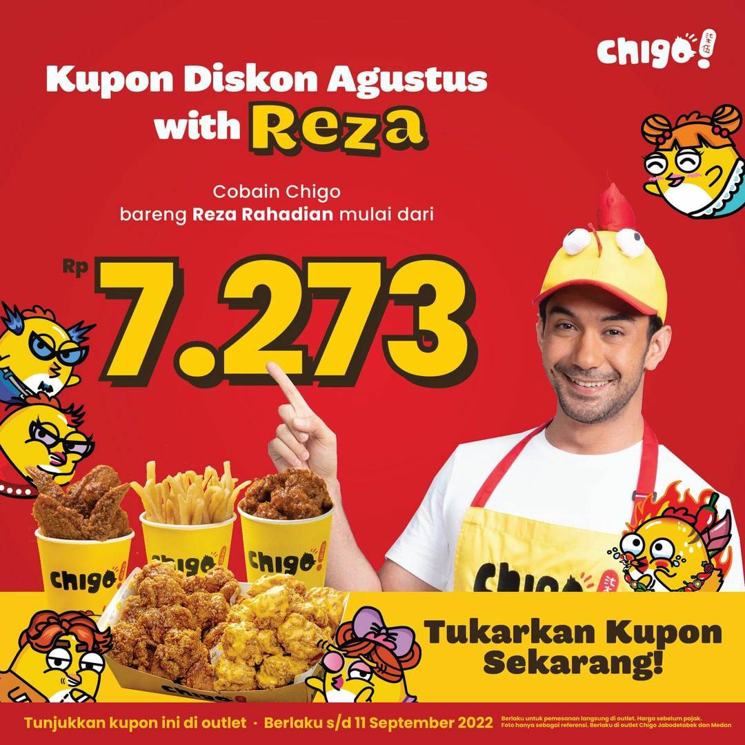 Promo CHIGO KUPON DISKON with REZA Edisi AGUSTUS 2022