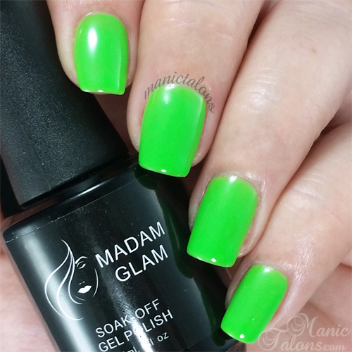 Madam Glam Gel Polish Neon Lime Green