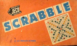 Joc de Scrabble manufacturat sub egida JECO CENTROCOOP si comercializat de RECOOP Bucuresti in anii 1984-89.