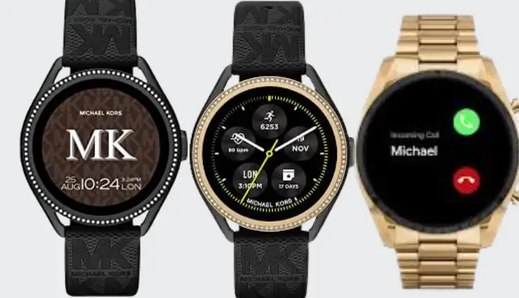 Picture of 3 different versions of Michael Kors Gen 5E Women's Smartwatch