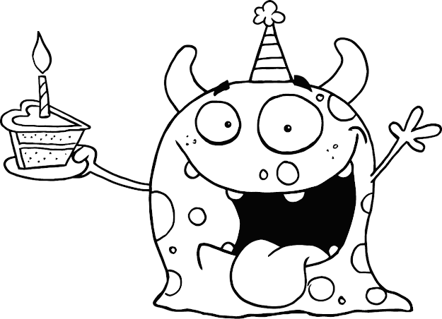 Happy Birthday Coloring Pages  Coloring Page Id 