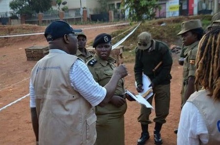 Read What Obasanjo Said About Buhari in Uganda as He Monitors Election (Photos)