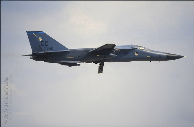 F-111F 70-2392 making a low pass.