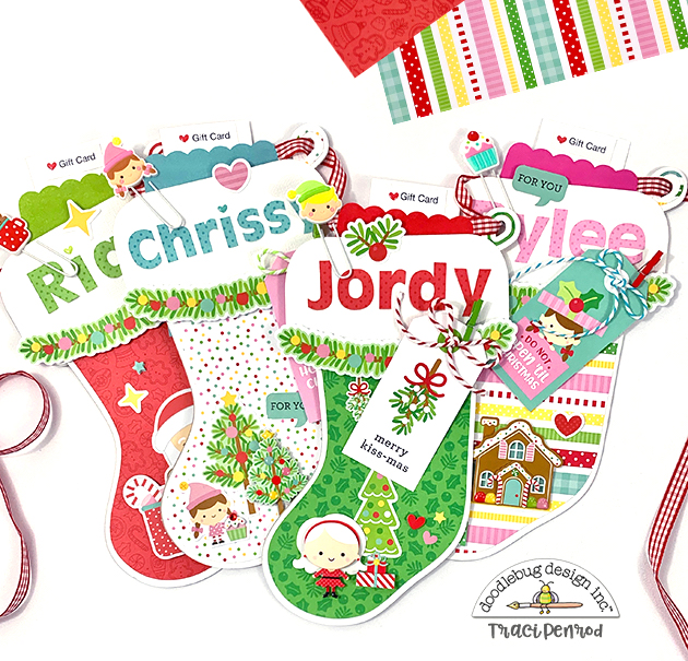 Gift Card Holder Christmas Stocking Banner by Artsy Albums