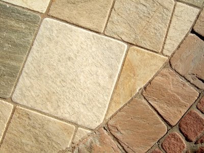 Natural stone floor