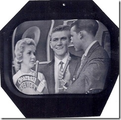 American Bandstand Justine  Bob and Dick Clark