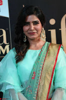 Samantha Ruth Prabhu Smiling Beauty in strange Designer Saree at IIFA Utsavam Awards 2017  Day 2  Exclusive 10.JPG