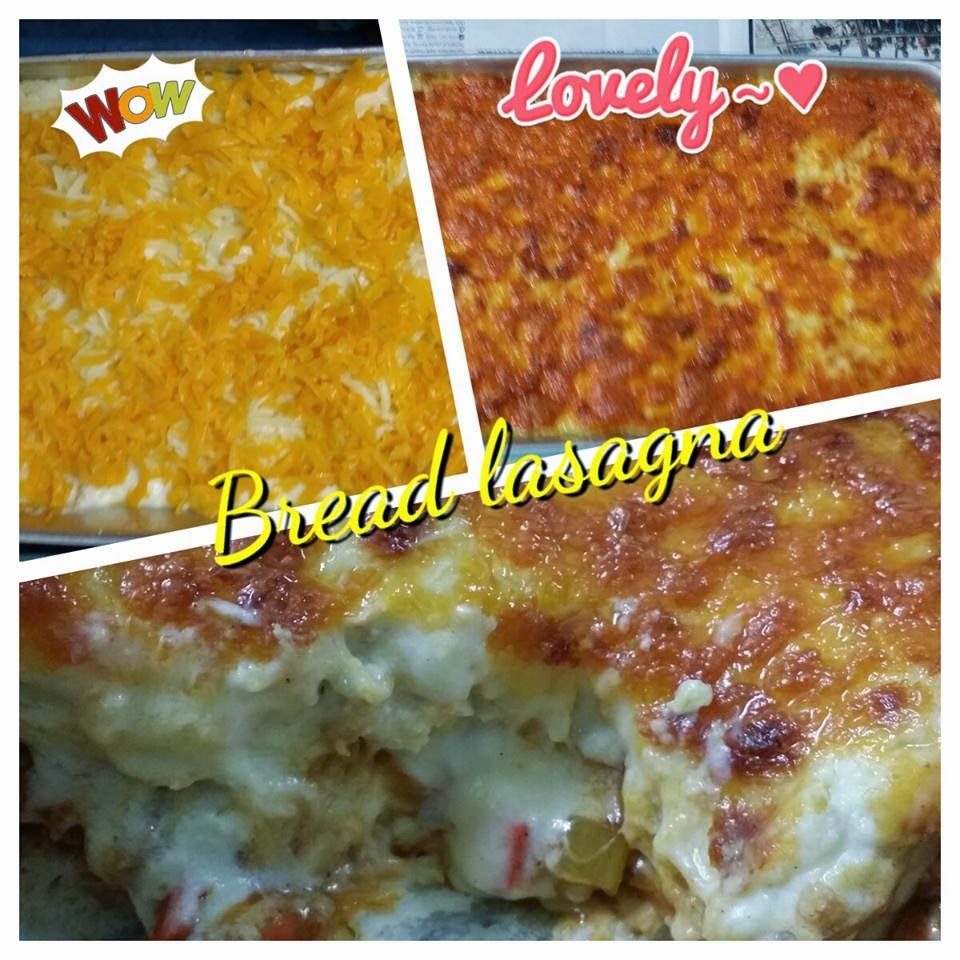 Rahsia Suri: Keluarga & Kerjaya: RESEPI BREAD LASAGNA YANG 