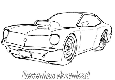 Desenho Carros on Desenho De Carro 2b Tunados Para Pintar Desenho De Carros Tuning Para