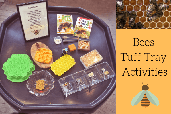 Arthurwears: Honey Bees tuff tray activities - learning through play